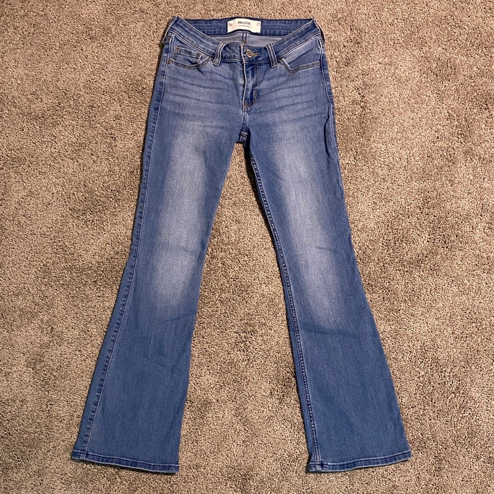 Hollister Blue Flare Wide Leg Jeans